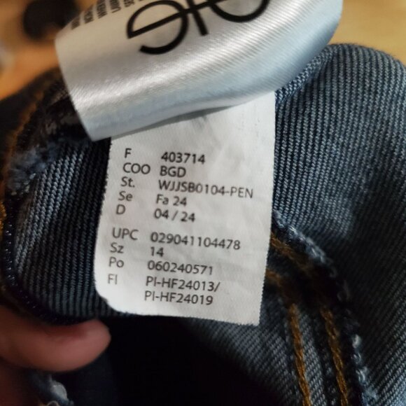 Jessica Simpson Jeans Womens 14 Blue Poppy Mid-Rise Skinny Stretch Denim - Picture 6 of 15